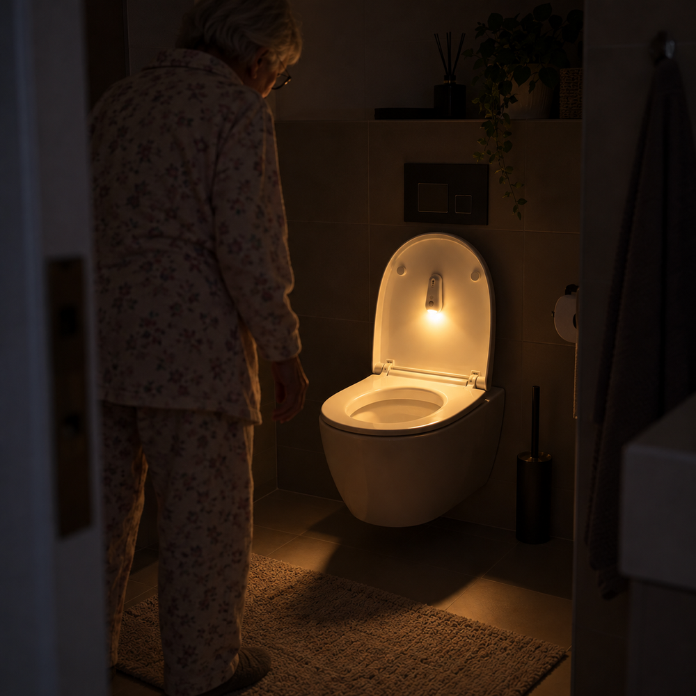 &nbsp;Jeg har alltid vært bekymret når kona mi må på toalettet om natten, siden hun ser dårlig i mørket og har vært uheldig før. Nå lyser Luvanta opp veien for henne, og jeg slipper å bekymre meg like mye. Det gir oss begge en større trygghet. &nbsp;