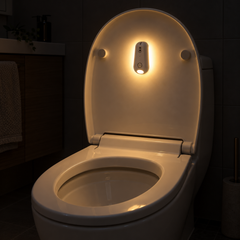 Selvrensende UV-toalettdesinfiseringsapparat og nattlampe